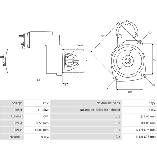 Z28501R — ZIKMAR — Стартер