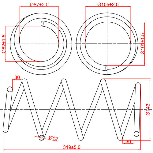 Z48111R — ZIKMAR — Пружина подвески передней