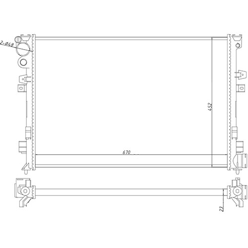 Z70623R — ZIKMAR — Радиатор охлаждения двигателя