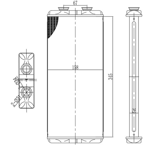 Z70778R — ZIKMAR — Радиатор отопителя