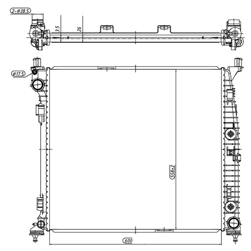 Z70793R — ZIKMAR — Радиатор охлаждения двигателя