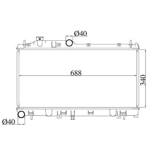 Z70799R — ZIKMAR — Радиатор охлаждения двигателя