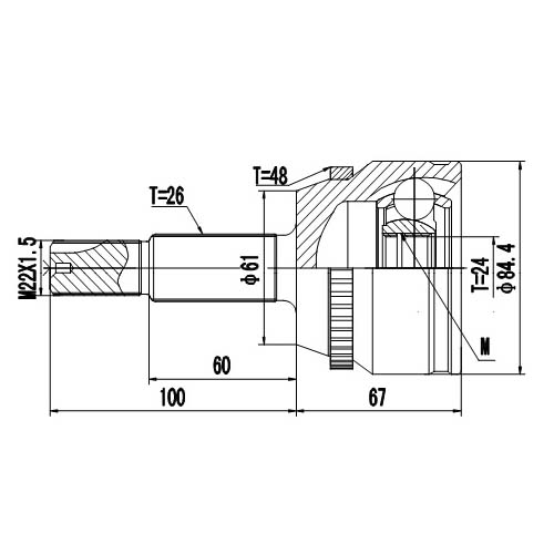 Z87003R — ZIKMAR — Шрус Наружный