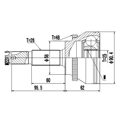 Z87005R — ZIKMAR — Шрус Наружный