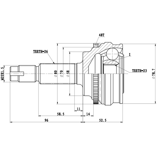 Z87008R — ZIKMAR — Шрус Наружный