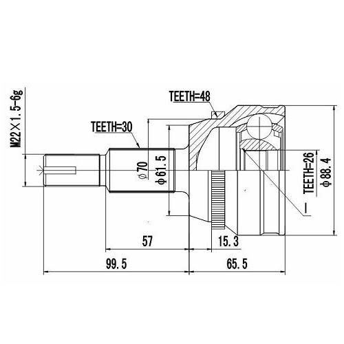 Z87011R — ZIKMAR — Шрус Наружный