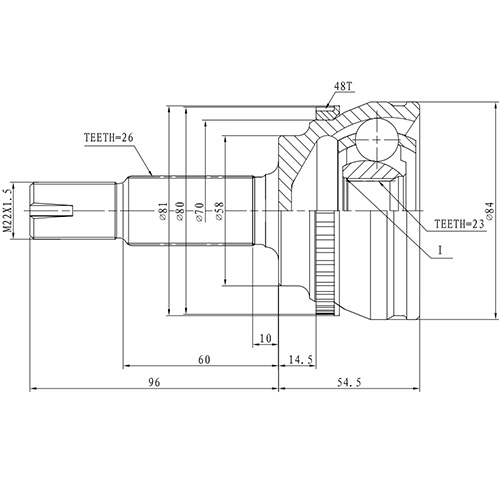 Z87028R — ZIKMAR — Шрус Наружный