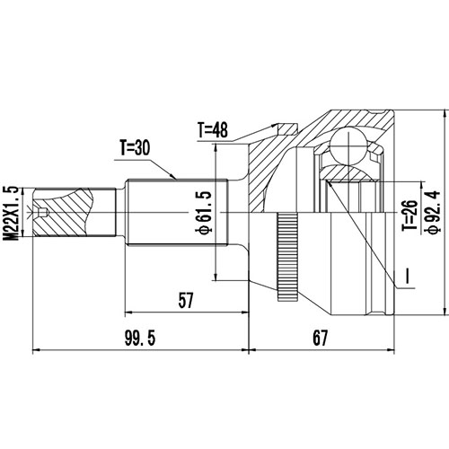 Z87048R — ZIKMAR — Шрус Наружный