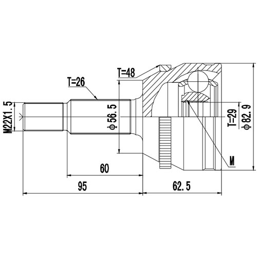 Z87072R — ZIKMAR — Шрус Наружный