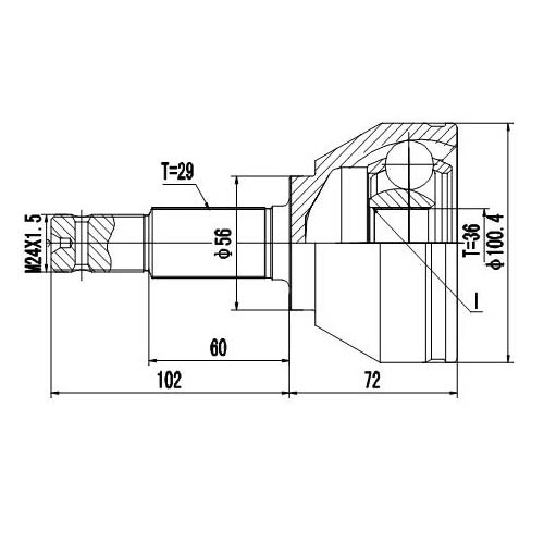 Z87111R — ZIKMAR — Шрус Наружный