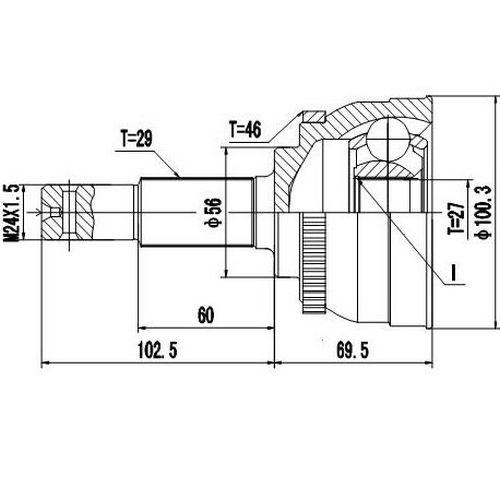 Z87128R — ZIKMAR — Шрус Наружный