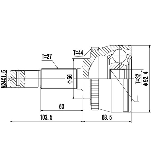 Z87131R — ZIKMAR — Шрус Наружный