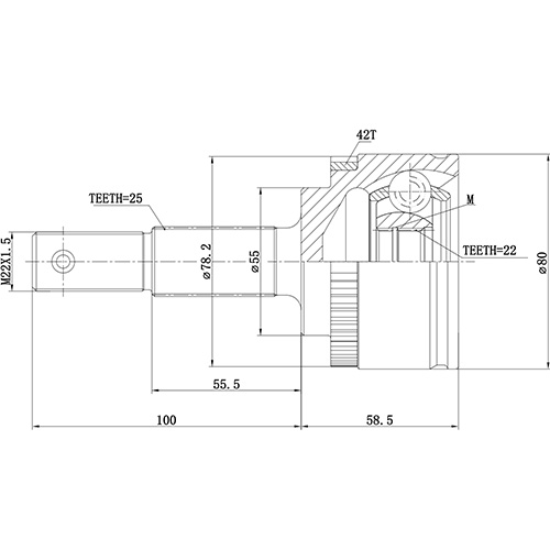 Z87157R — ZIKMAR — Шрус Наружный