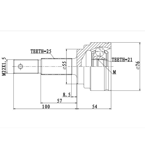 Z87160R — ZIKMAR — Шрус Наружный