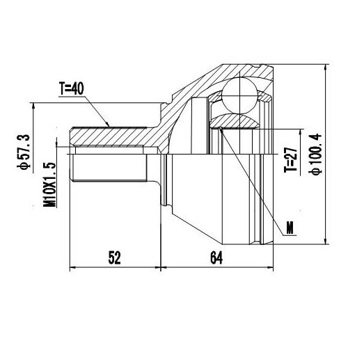 Z87180R — ZIKMAR — Шрус Наружный