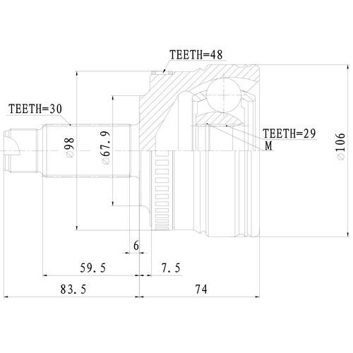 Z87181R — ZIKMAR — Шрус Наружный