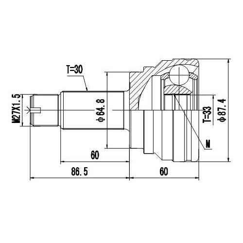 Z87190R — ZIKMAR — Шрус Наружный