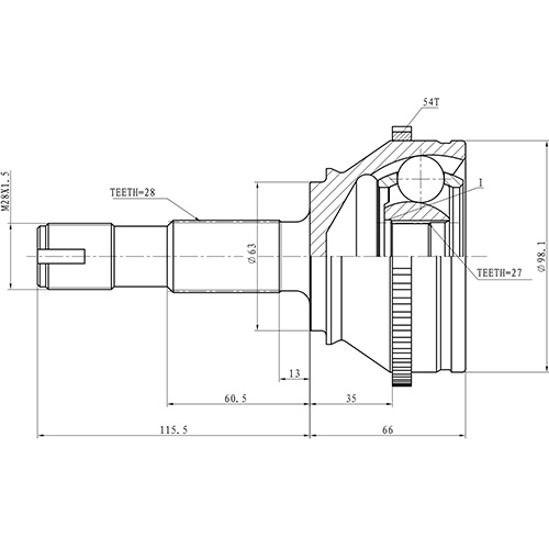 Z87193R — ZIKMAR — Шрус Наружный