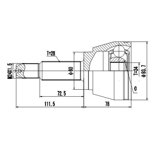 Z87195R — ZIKMAR — Шрус Наружный