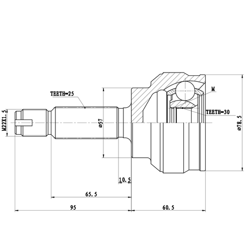 Z87205R — ZIKMAR — Шрус Наружный