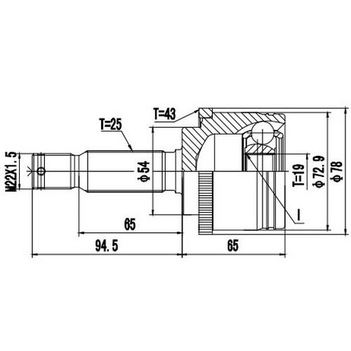 Z87233R — ZIKMAR — Шрус Наружный