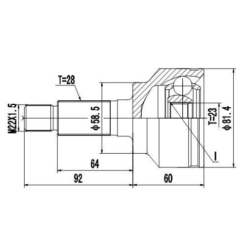 Z87255R — ZIKMAR — Шрус Наружный