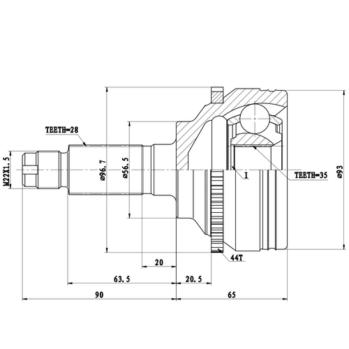 Z87259R — ZIKMAR — Шрус Наружный