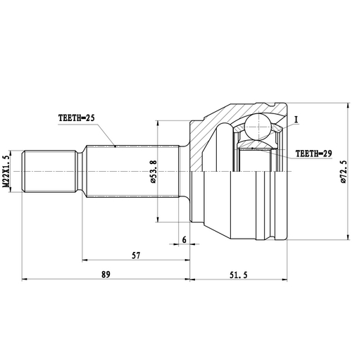 Z87260R — ZIKMAR — Шрус Наружный