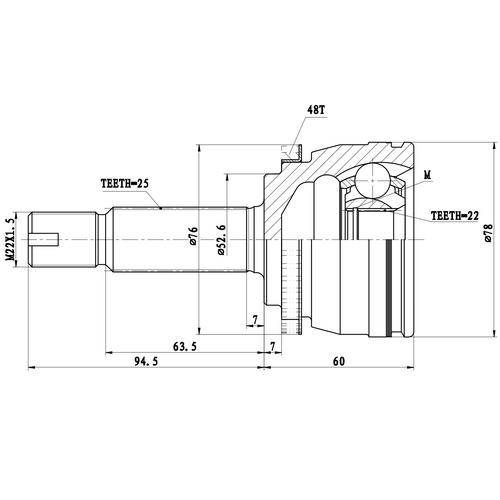 Z87304R — ZIKMAR — Шрус Наружный