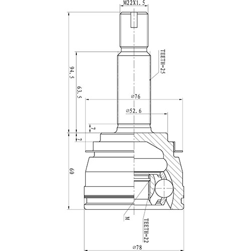 Z87320R — ZIKMAR — Шрус Наружный