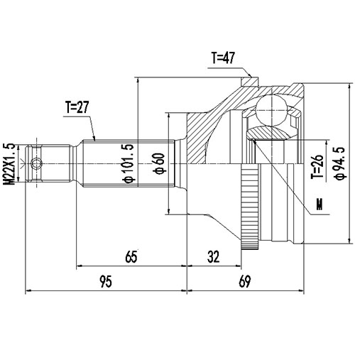 Z87322R — ZIKMAR — Шрус Наружный