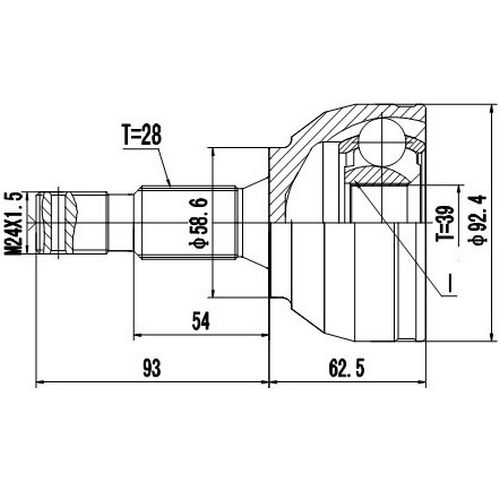 Z87343R — ZIKMAR — Шрус Наружный