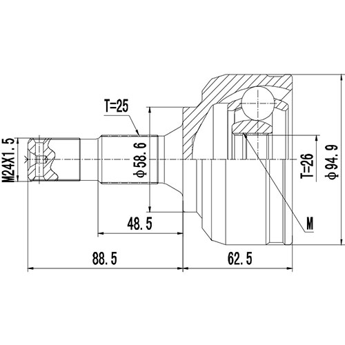 Z87346R — ZIKMAR — Шрус Наружный