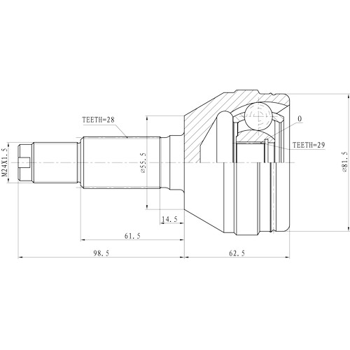 Z87356R — ZIKMAR — Шрус Наружный