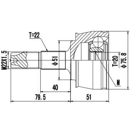 Z87368R — ZIKMAR — Шрус Наружный