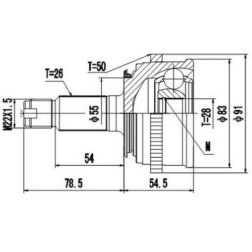 Z87407R — ZIKMAR — Шрус Наружный