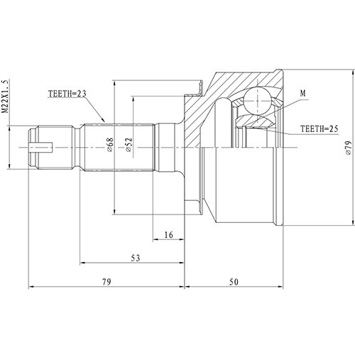 Z87408R — ZIKMAR — Шрус Наружный