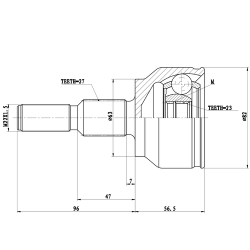 Z87433R — ZIKMAR — Шрус Наружный