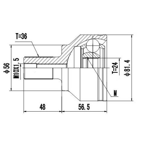 Z87435R — ZIKMAR — Шрус Наружный