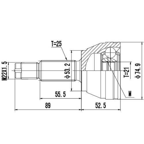 Z87444R — ZIKMAR — Шрус Наружный