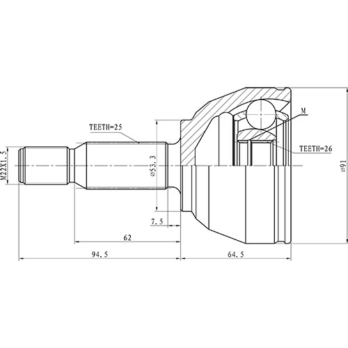 Z87451R — ZIKMAR — Шрус Наружный