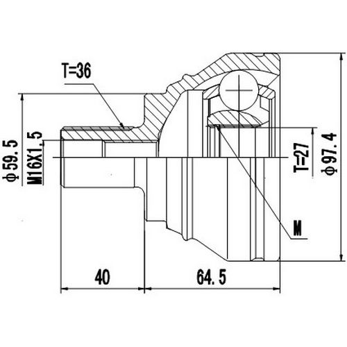 Z87473R — ZIKMAR — Шрус Наружный