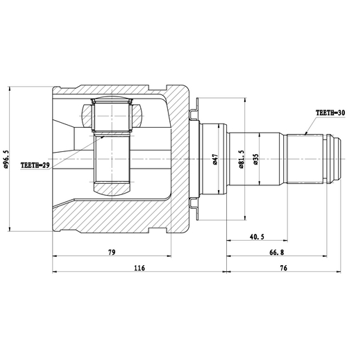 Z87505R — ZIKMAR — Шрус Внутренний