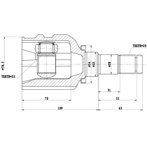 Z87506R — ZIKMAR — Шрус Внутренний