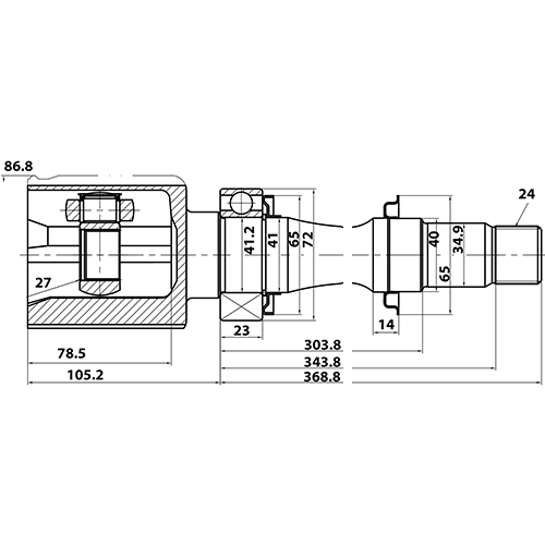 Z87510R — ZIKMAR — Шрус Внутренний