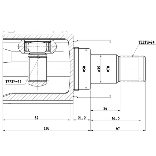 Z87511R — ZIKMAR — Шрус Внутренний