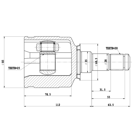 Z87513R — ZIKMAR — Шрус Внутренний