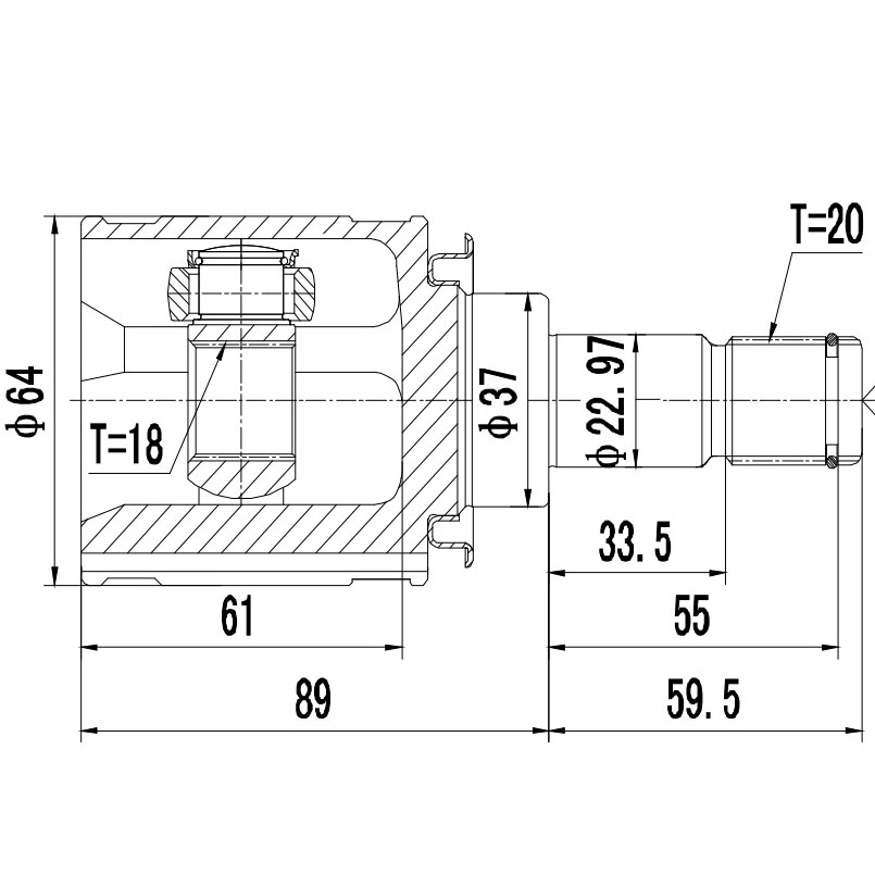 Z87528R — ZIKMAR — Шрус Внутренний