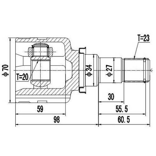 Z87552R — ZIKMAR — Шрус Внутренний