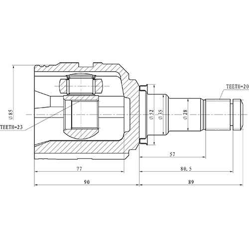 Z87559R — ZIKMAR — Шрус Внутренний